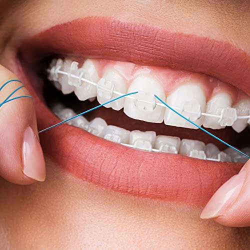 Dental Floss Threaders for Bridges - Blue, Pack of 1000