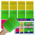The Original Korean Exfoliating Mitt Body Scrub. Asian Exfoliating Bath Washcloth for Dead Skin, Bath Sponge,Body exfoliate Glove. (green4 red4 yellow4)