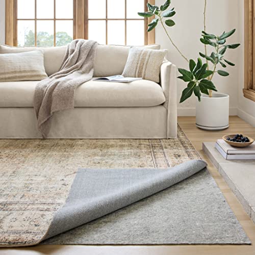 Loloi Grip 1/8 Inch Grey Rug Pad - 8' x 11' Reversible Floor Protector