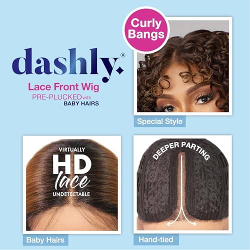 Sensationnel Dashly Lace Front Wig - Style CH27, Short & Long Styles, HD Transparent Lace, Adjustable Fit