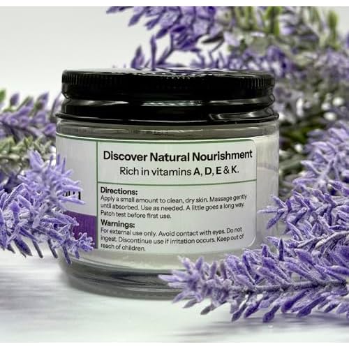 Outdoor Tallow Cream: Lavender | 100% Grass-Fed & Finished Beef Tallow Moisturizer with Organic Jojoba Oil | Deeply Nourishing | All-Natural Skin Cream for Outdoor & Dry Skin (2oz)