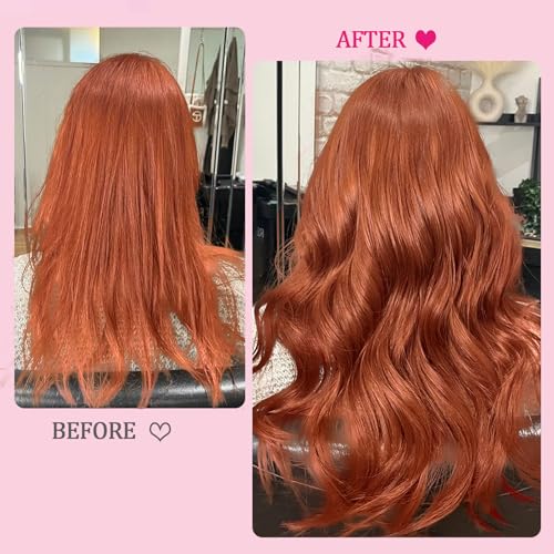 Ginger Kinky Straight Clip-In Hair Extensions 16 Inch 110g - Real Human Hair