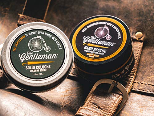 Solid Cologne Travel-Ready Balm-Based Fragrance for Men - The Gentleman 2.5 oz