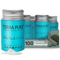 100 Pack 1 oz Travel Shampoo Bottles - White Tea & Coconut Hotel Toiletries Variation of THIS listing