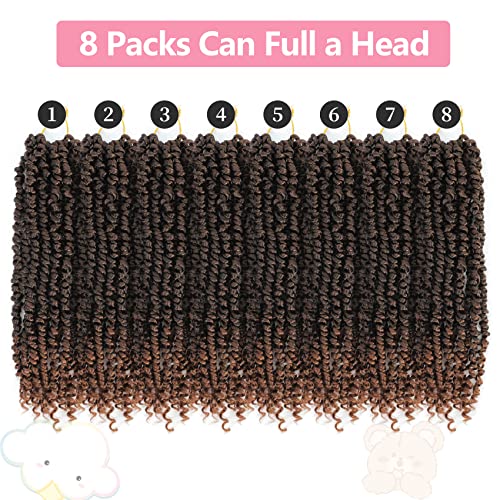 Fulcrum Passion Twist Crochet Hair 14 Inch - T30# (8 Packs)