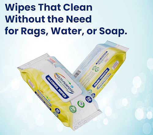 Freshnaps 50 Pack Restaurant & Institutional Multi-Purpose No-Rinse Cleaning Wipes - 24 Packs (1,200 Wipes Total) - No Residue, Streak-Free, Heavy-Duty