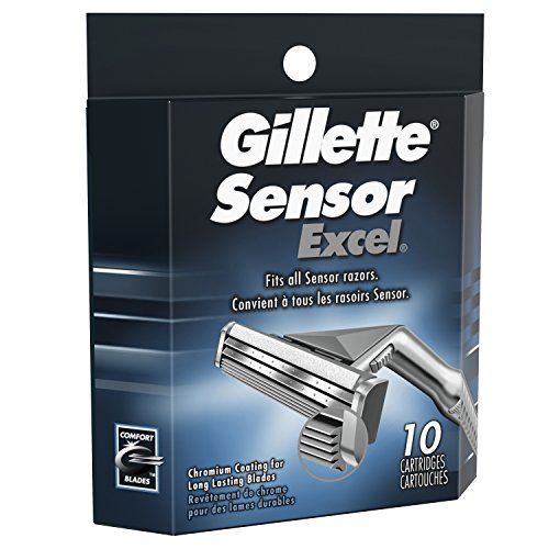Gillette Sensor Excel Men's Razor Blade Refills Pack of 2 - 10 Count