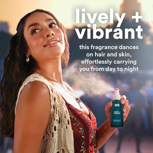 VERB Warm Amber + Sweet Jasmine Hair & Body Fragrance Mist – Scent with Amber & Jasmine, Safe for Sensitive Skin, 8oz