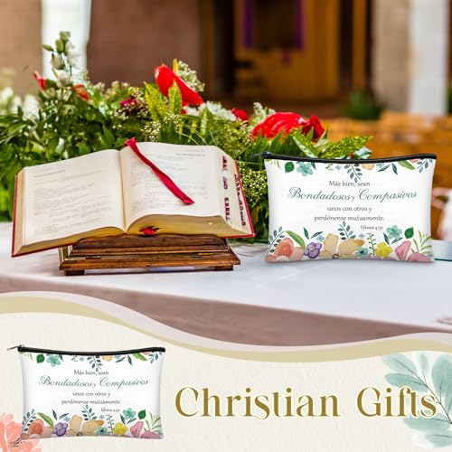 30 Pcs Christian Makeup Bags - Spanish Bright Style Religious Gifts for Women