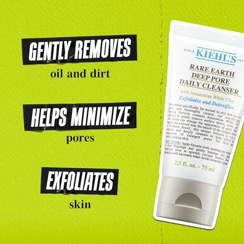 Gentle Exfoliating Facial Cleanser for Oily Skin - Amazonian White Clay, 5 fl oz