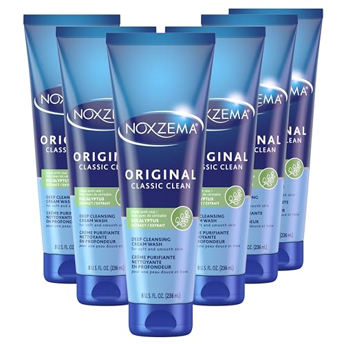 Noxzema Original Deep Cleansing Face Wash - 8 oz Pack of 6 - Hydrating & Invigorating