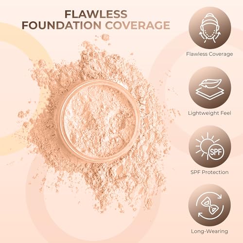 PINK BISQUE FOUNDATION (30g Full Size Sifter Jar) ? Matte Mineral Foundation ? Buildable Loose Powder Makeup for Soft Natural Coverage ? Sweet Face Minerals SPF 30