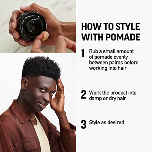 Men's Water-Based Hair Pomade with Medium Hold & High Shine - Travel Duo Set