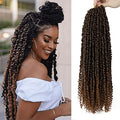 Passion Twist Hair - 8 Packs 20 Inch Crochet Braiding Extensions - T30 Variation