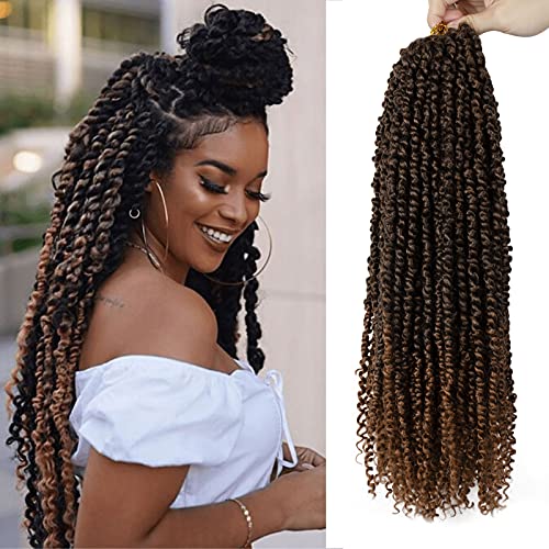 Passion Twist Hair - 8 Packs 20 Inch Crochet Braiding Extensions - T30 Variation