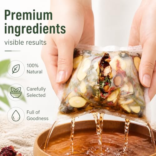 Ginger Herbal Foot Soak Bags - 16 Flavors, 30 Pack, 900g Natural Relaxation