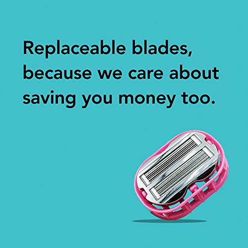 OmniShaver Electric Bald Head & Body Shaver with Pink Travel Case - Self-Cleaning, Fast & Versatile