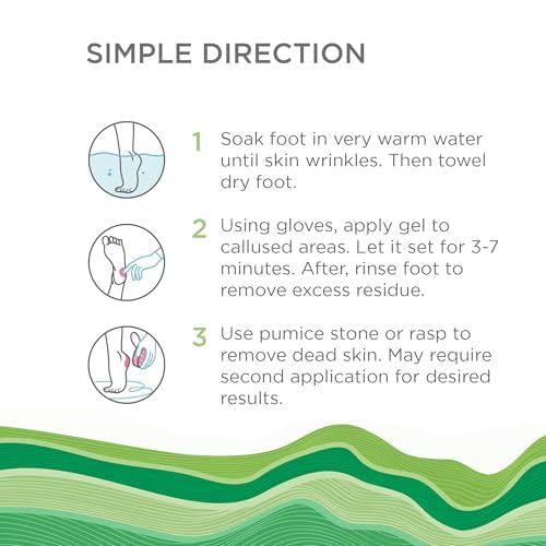 Lee Beauty Professional Callus Remover for Feet - Original, Powerful Formulation - Extra Strength Gel, Home Pedicure Foot Spa Results - Cracked & Dead Dry Skin Supplies - 8 Oz