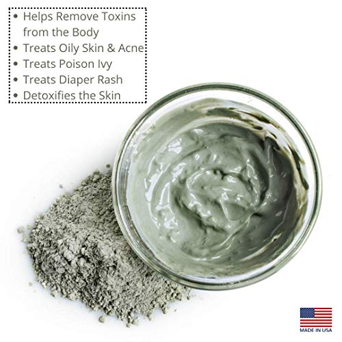 Calcium Bentonite Clay 80 Ounce - Pure Detox & Skincare Clay for Masks