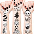 Bad Two the Bone Temporary Tattoos Stickers, Bad Two the Bone Birthday Decoration Boy Supplies Gifts for Boy Rock Music 2 Year Old Birthday Born to Rock Party