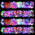 40PCS LED Hair Scrunchies with 3 Light Modes - Luminous Colorful Meteor Yarn Hair Bands for Women & Girls - Pack of 40