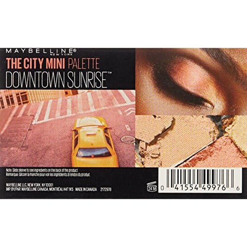 Maybelline New York Makeup The City Mini Eyeshadow Palette, Downtown Sunrise Eyeshadow, 0.14 oz