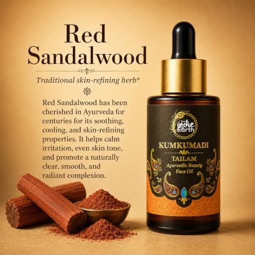 Kumkumadi Face Oil for Brightening & Anti-Aging - 30ml Ayurvedic Night Serum