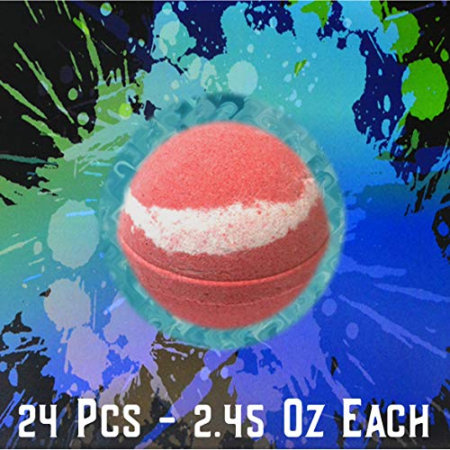 Men's Bath Bomb Gift Set - 24 Therapeutic Aromatherapy Spa Fizzies for Relaxation & Skin Care