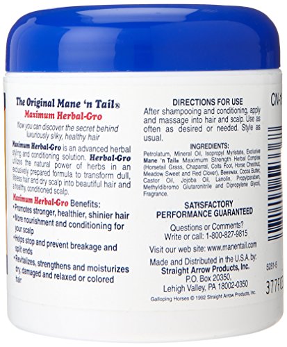 Herbal Hair Pomade Conditioner - Strengthening & Moisturizing for Dry, Damaged Hair 5.5oz