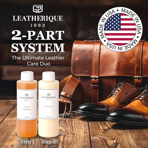 Leatherique Prestine Clean 8 oz Leather Cleaner & Conditioner - Gentle Car & Furniture Leather Care - Variation of THIS listing