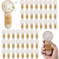 Brown Mini Electric Handheld Wedding Fans Pack of 50 with Thank You & Flower Patterns