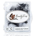 Professional Lash Extension Kit ? Faux Mink Bundle 500 Lash Fans (8-17mm)- Premade Loose Fans base (0.05mm & 0.07mm) -Volume Lash Extensions Multiple Selection -Black (9D D Curl Wispy 13mm)