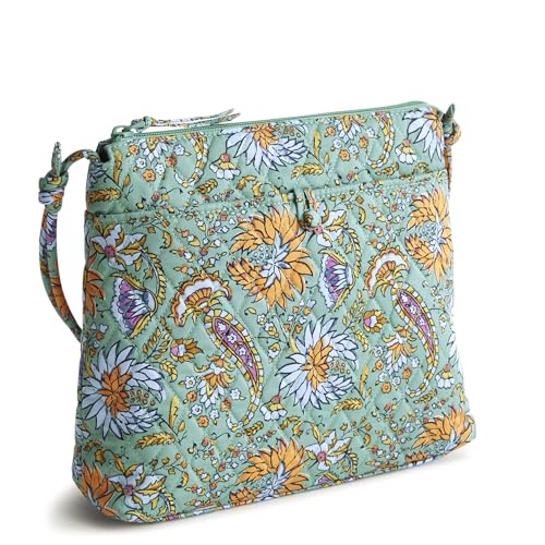 Women's Cotton Hipster Crossbody Bag - Gemstone Paisley Variation