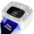 Silver UV LED Nail Lamp Dryer for Gel Nails 268W with Touch Screen & Sensor