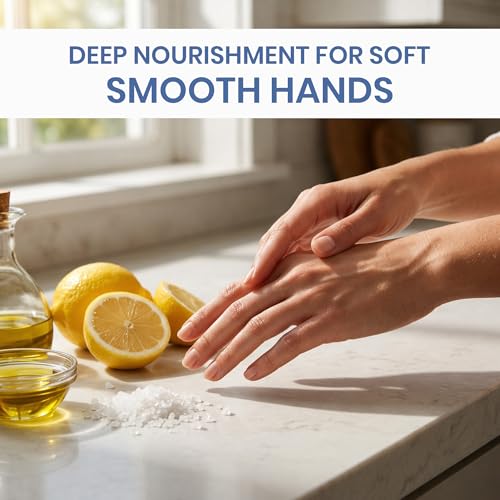 Nourishing Hand Butter with Sea Salt & Amalfi Lemon - Deep Hydration, Olive Oil, 2 fl oz - Variation of Sea Salt and Amalfi Lemon