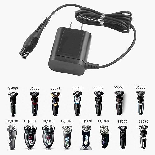 Replacement Charger for Philips Norelco HQ8505 7000 5000 3000 Series mg7750 Electric Shaver Razor Multigroom Beard Trimmer Power Supply Charger Cord