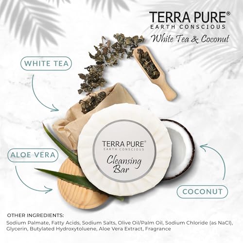 100 Pack Travel Size Bar Soap - Aloe, Olive Oil & Coconut Fragrance - Hotel Toiletries