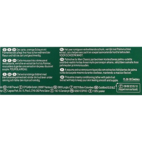 Multibuy 4x Palmolive For Men Classic Shave Cream with Palm Extract - 100ml by Palmolive