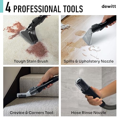 DeWitt Spot Genie Pro Portable Carpet Cleaner Machine - White