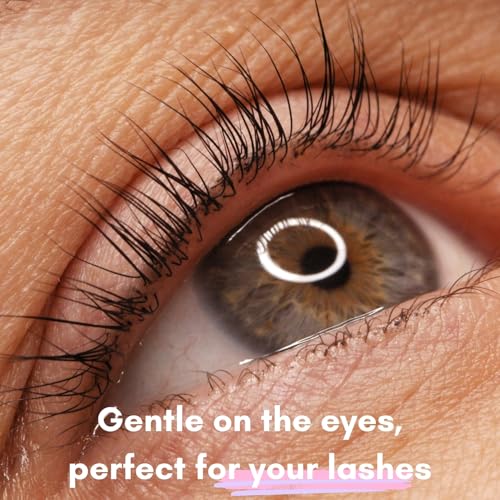 UV Eyelash Glue for Professional - Transparent Purple UV Light Adhesive for Lash Extensions, 1 Sec Fast Drying, Extra Strong Hold Up to 8 Weeks Retention