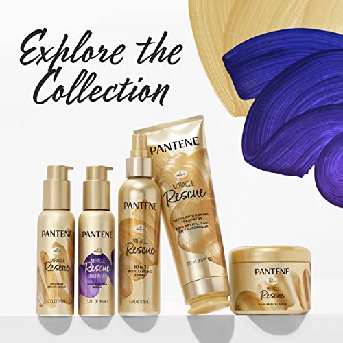 Pantene Hair Mask, Deep Conditioning Hair Mask for Dry Damaged Hair, Miracle Rescue, 6.4 oz