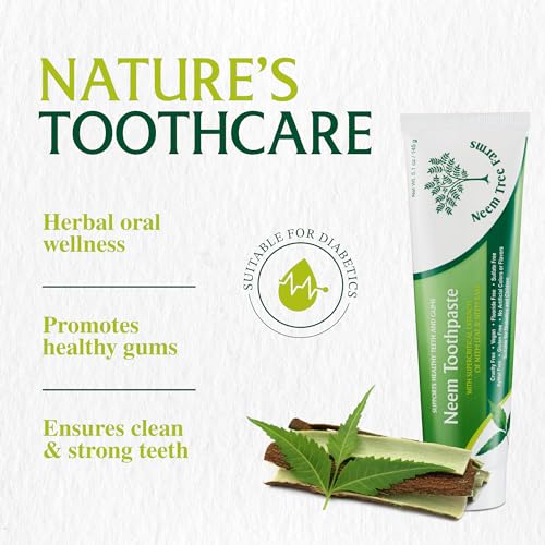 Fluoride Free Herbal Toothpaste 4 Pack - Vegan, Gluten-Free, 5 oz