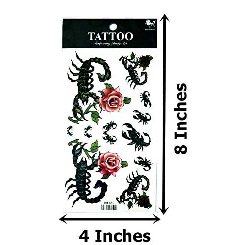 Semi Permanent Tattoo, 2 Sheets Realistic Temporary Tattoos for Women, Lasts 2 Weeks Fake Tattoos for Foot Ankle, Waterproof Non-Reflective, Gothic Cherry Coke & 777 Tribal Tattoos