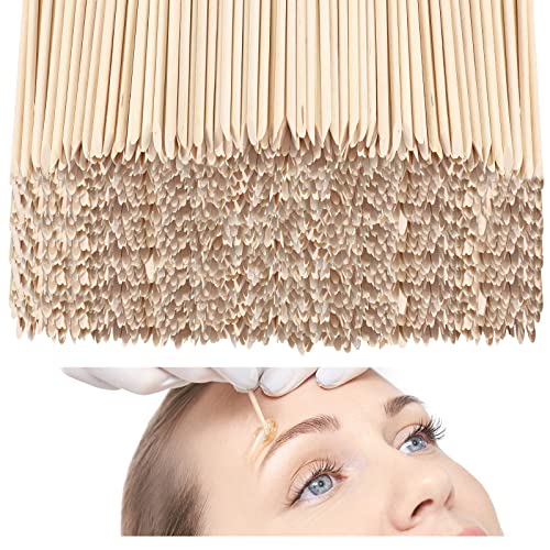 2400 Pcs Wooden Wax Applicator Sticks for Eyebrow Lip Nose Hair Removal - Facial Spatulas