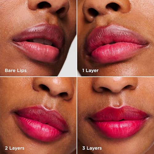 Clarins Water Lip Stain, 01 Rose Water and Lip Oil, 04 Pitaya Bundle | Buildable, Matte Finish Lip Stain | Sheer, High Shine Finish Lip Oil
