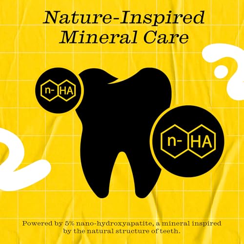 Nano Hydroxyapatite Whitening Toothpaste 3.4oz Pack of 6 - Fluoride & Peroxide Free, Vegan, Gentle Oral Care