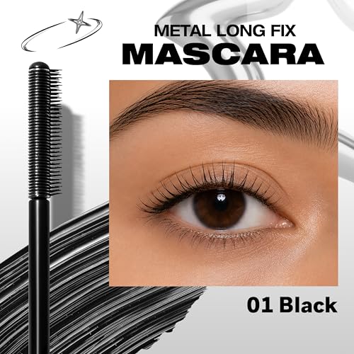 Amuse Seoul Long Fix Metal Tubing Mascara Black - Smudge Proof, Curling & Volumizing
