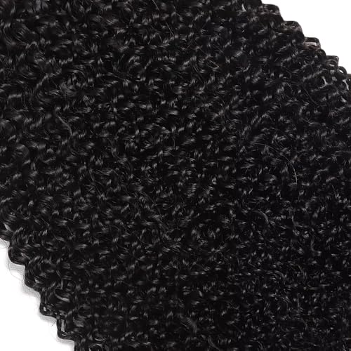 Kinky Curly Hair Bundles 10 12 14 Inch Black Virgin Curly Wave Human Hair