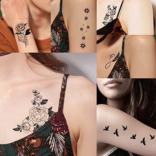 Multisize Indian Daily Use Forehead Bindi Round Dot Tattoo Body Black Velvet Dot Bindi Tattoo Stickers Adhesive Body Bindi Forehead Stickers face Jewelry Indian Daily Use for Women (6 mm)