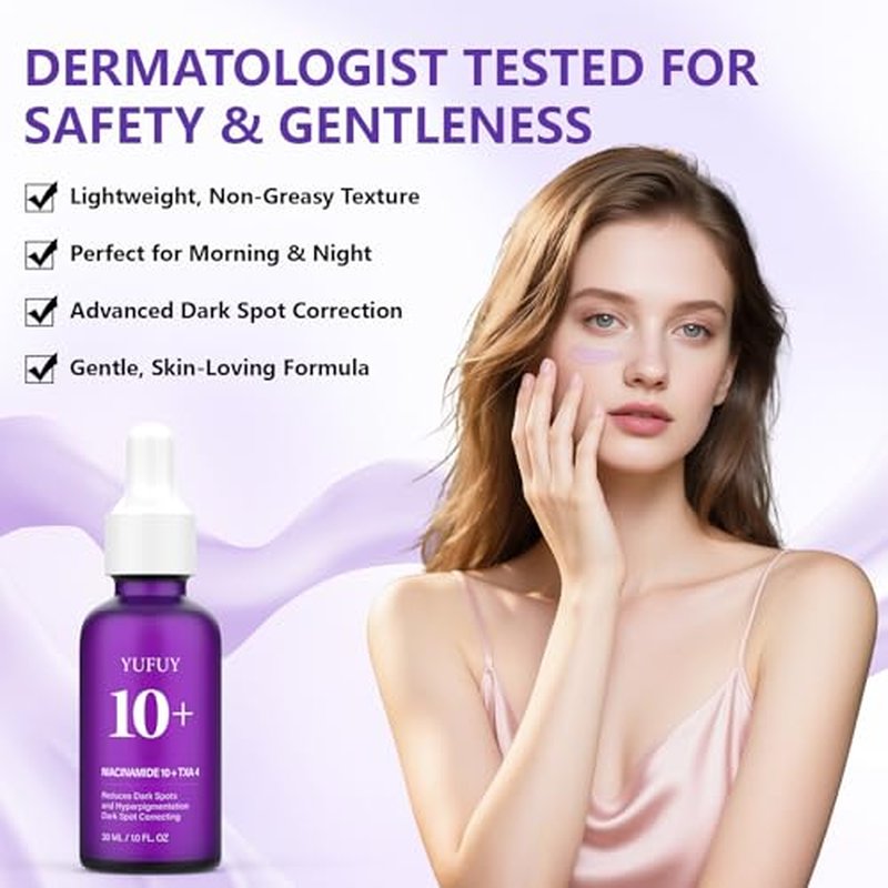 14% Tranexamic Acid Niacinamide Serum 30ML, Korean Facial Glass Skin Care Centella Serum Dark Spot Corrector Cream, Reduces Pigmentation Uneven Skin Tone, Pore Care for Sensitive Skin 1.01 FL.OZ